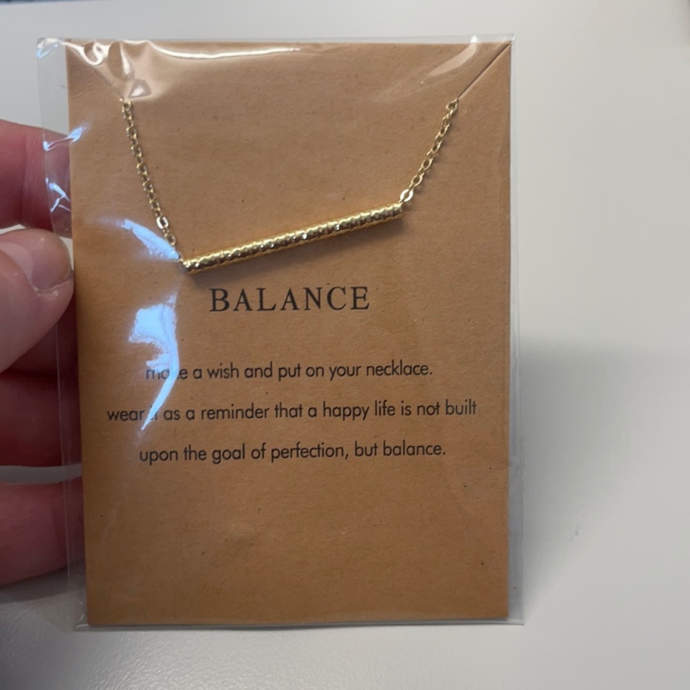 Gold tone necklace